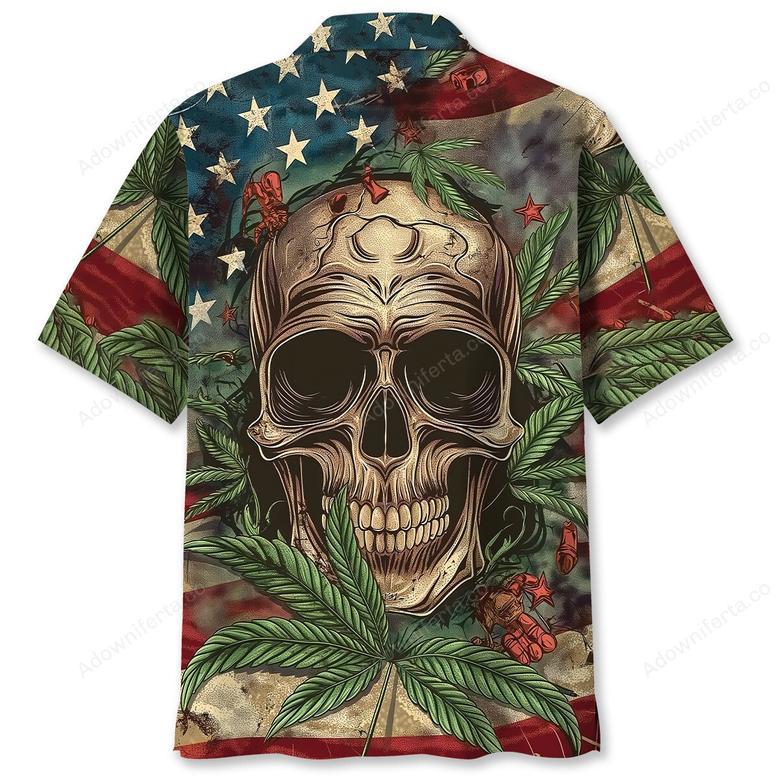 America Skull Hawaiian Shirt