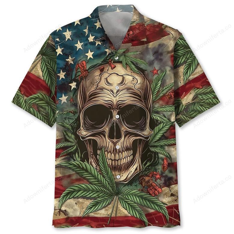 America Skull Hawaiian Shirt