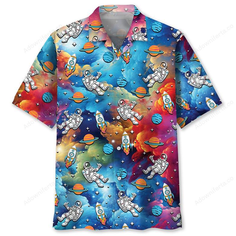 Astronaut In Universe Hawaiian Shirt