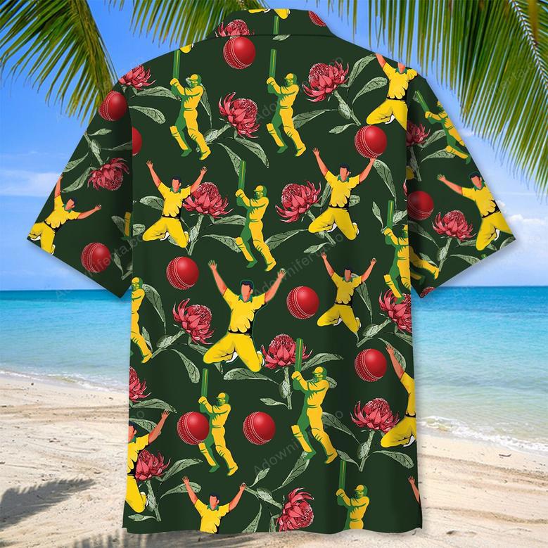 Aussie Colorful Cricket Hawaiian Shirt