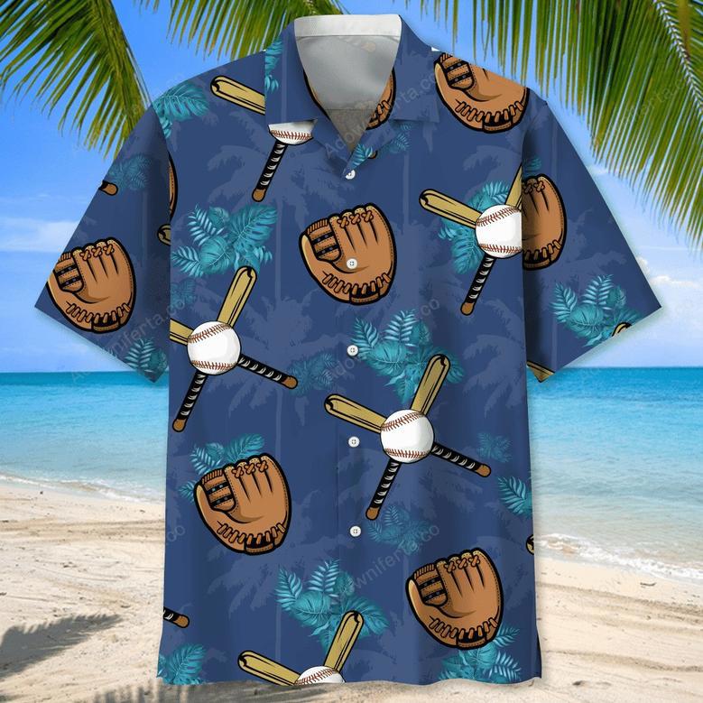 Baseball Tropical Hawaiian Shirt