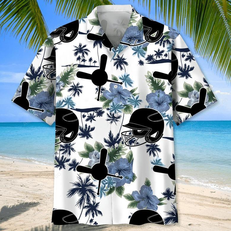 Baseball White Nature Hawaiian Shirt