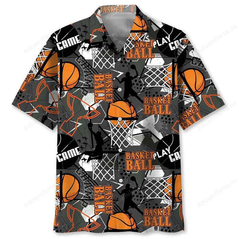 Basketball Black Hawaiian Shirt