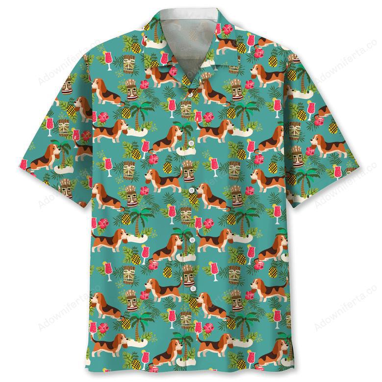 Beagle Beach Hawaiian Shirt