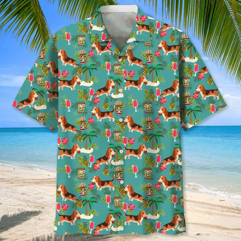 Beagle Beach Hawaiian Shirt