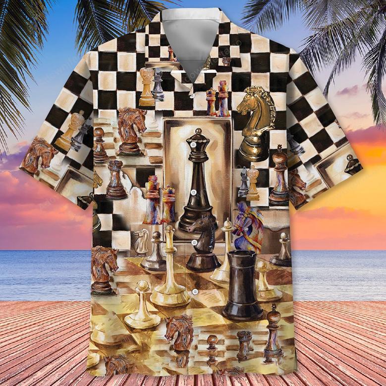 Beautiful Chess Vintage Art Hawaiian Shirt