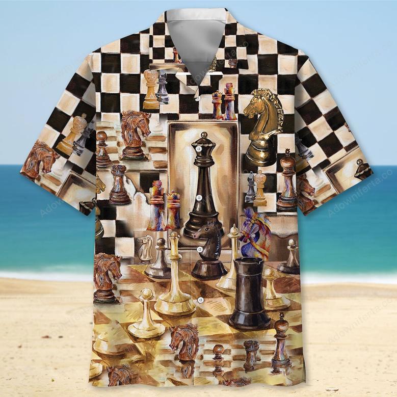 Beautiful Chess Vintage Art Hawaiian Shirt