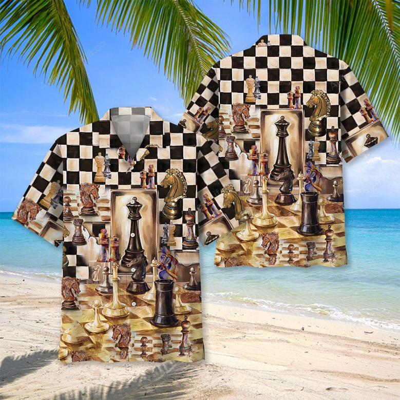 Beautiful Chess Vintage Art Hawaiian Shirt