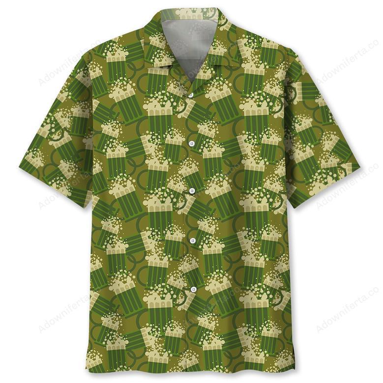 Beer Green Irish St.Patrick Day Hawaiian Shirt