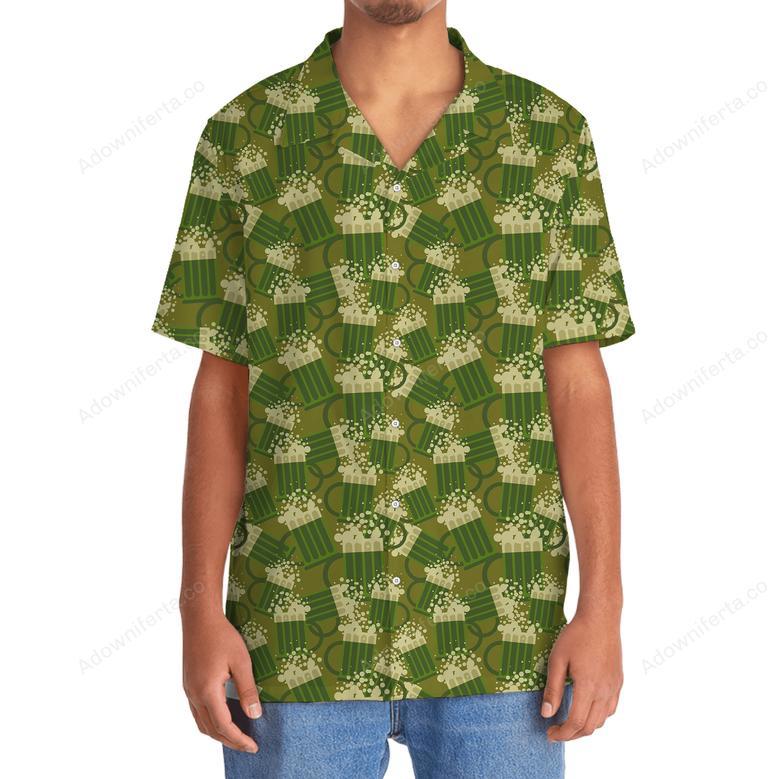 Beer Green Irish St.Patrick Day Hawaiian Shirt