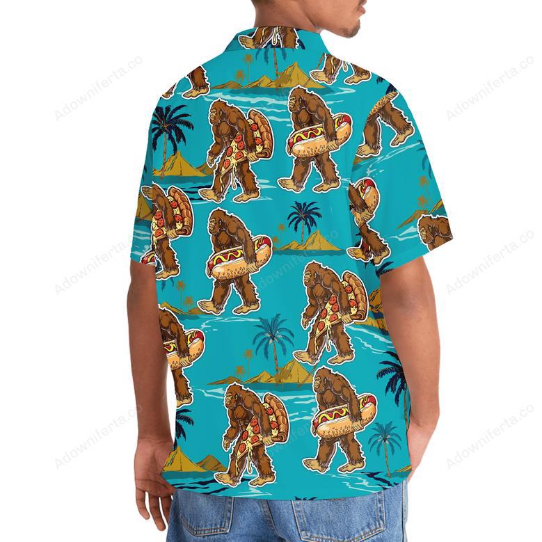 Bigfoot American Fast Food Hawaiian Shirt