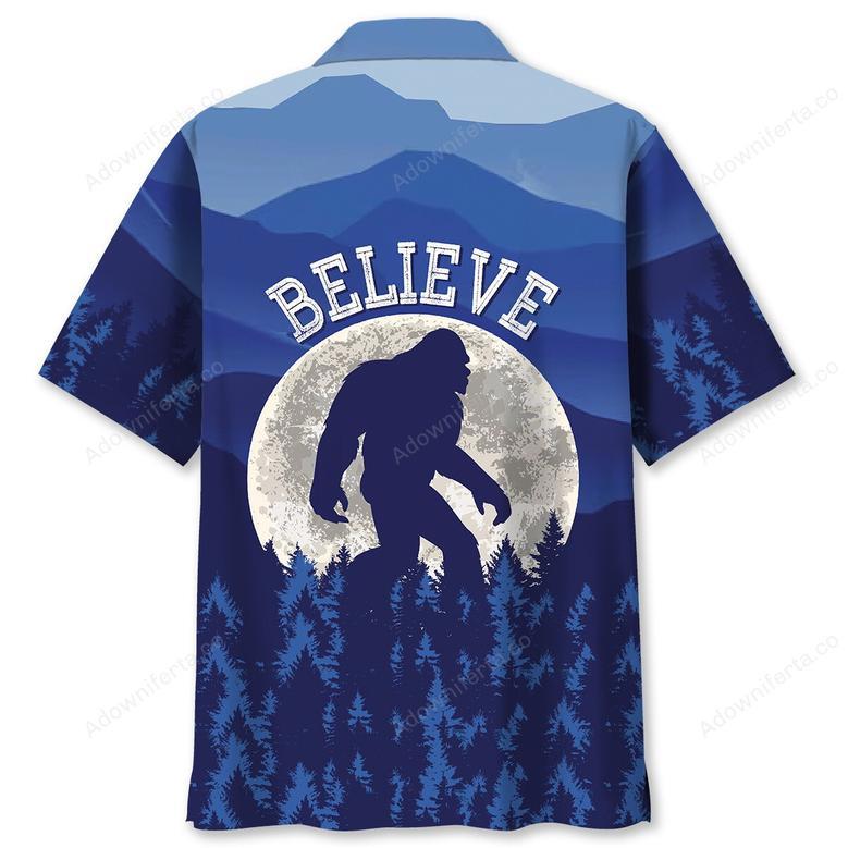 Bigfoot Believe Hawaiian Shirt