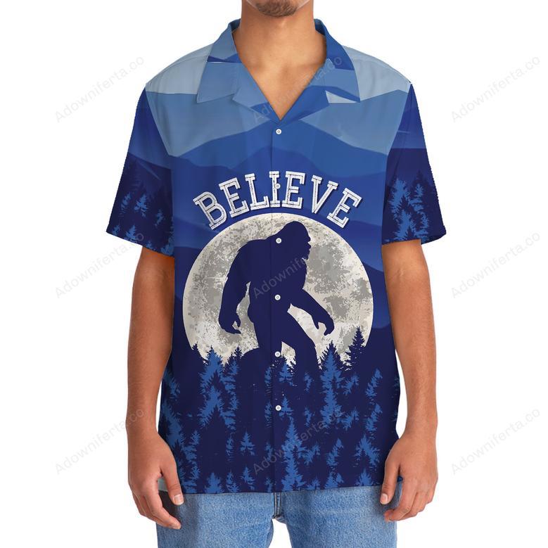 Bigfoot Believe Hawaiian Shirt