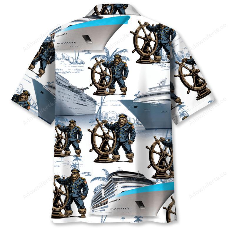 Bigfoot Captain Cruise Hawaiian Shirt