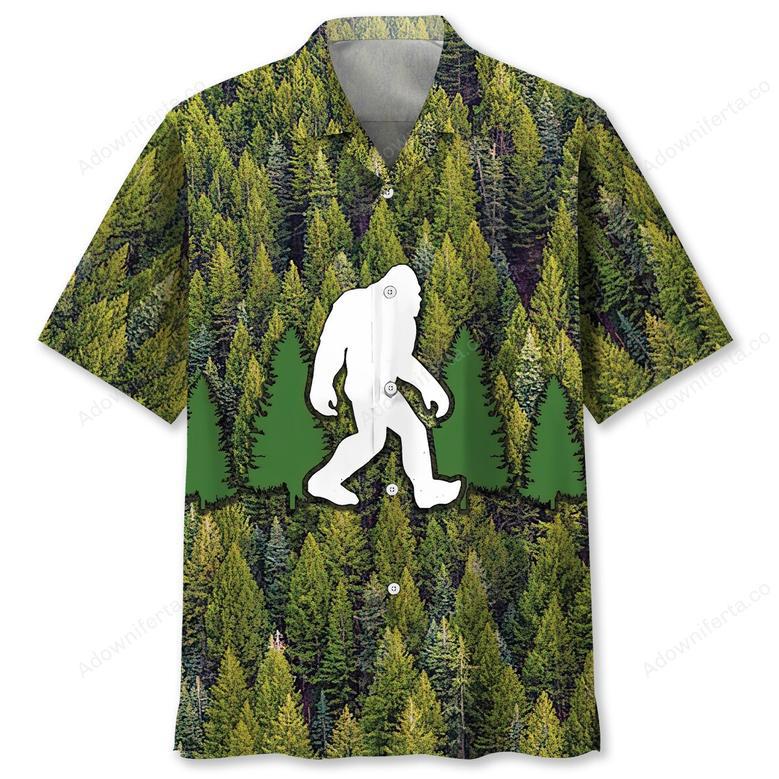 Bigfoot Grandpa Like A Regular Grandpa But Way More Squatchy Hawaiian Shirt