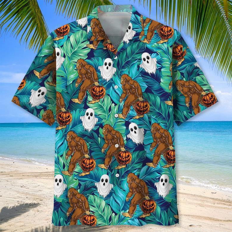 Bigfoot Halloween Hawaiian Shirt