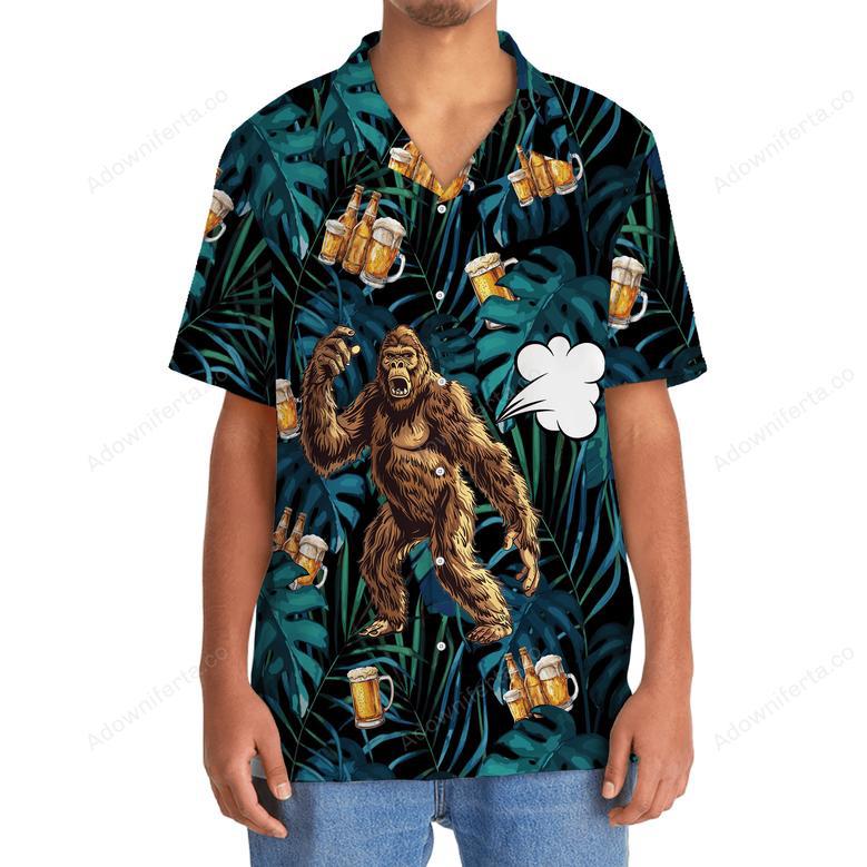 Bigfoot I Fart Because It's The Only Gas I Can Afford Hawaiian Shirt