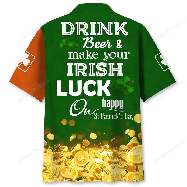 Bigfoot Irish St.Patrick Day Hawaiian Shirt