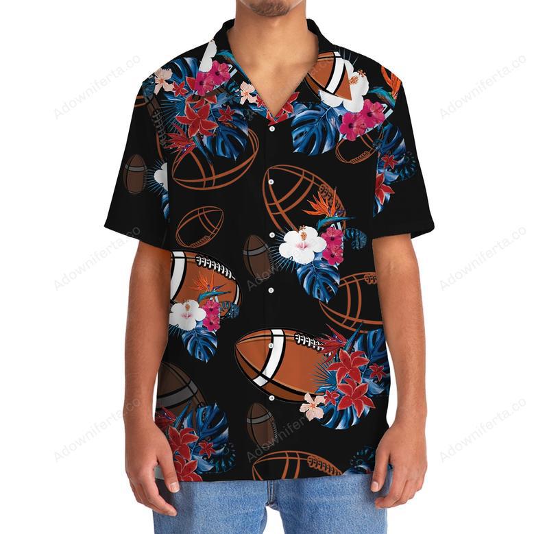 Black Football Nature Hawaiian Shirt