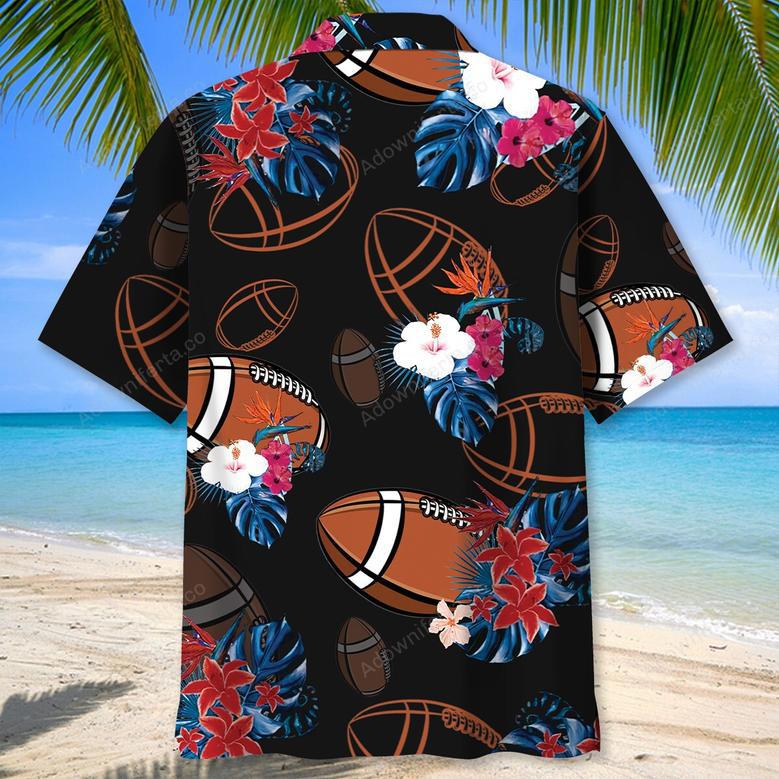 Black Football Nature Hawaiian Shirt