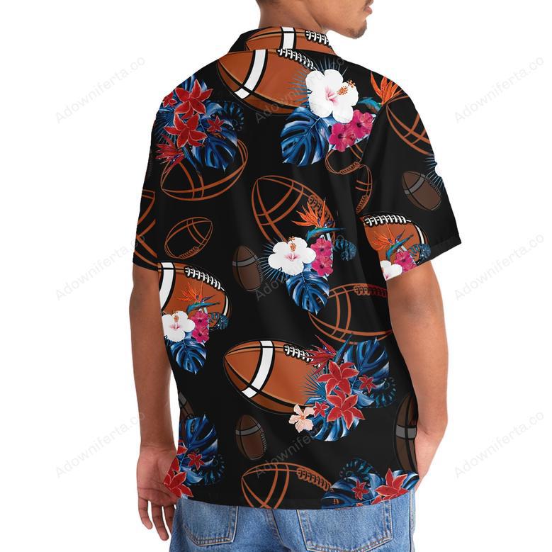 Black Football Nature Hawaiian Shirt