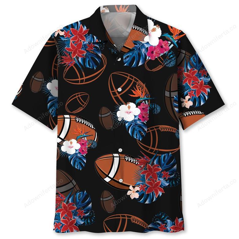 Black Football Nature Hawaiian Shirt