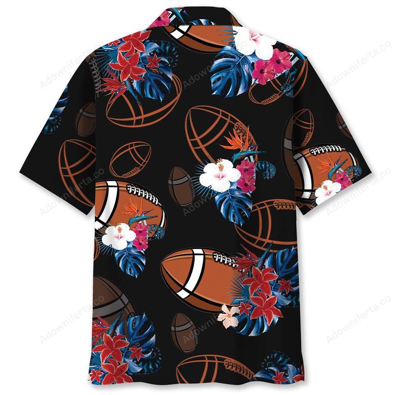 Black Football Nature Hawaiian Shirt