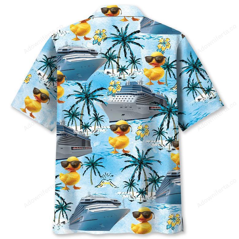 Blue Cruise Duck Hawaiian Shirt