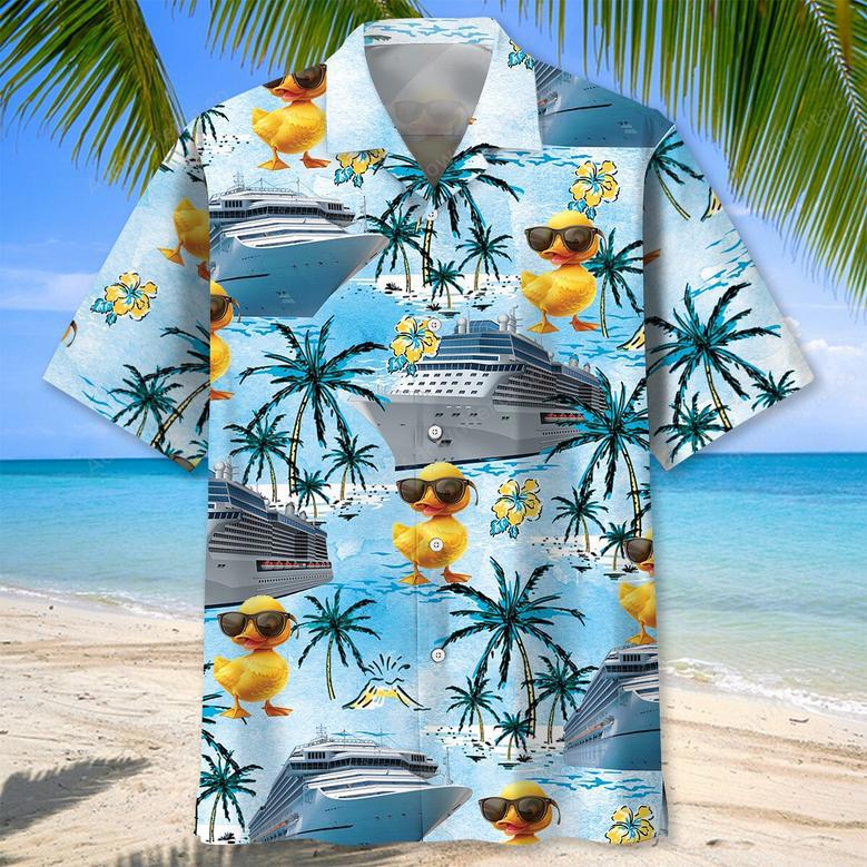 Blue Cruise Duck Hawaiian Shirt