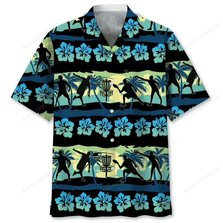 Blue Disc Golf Vintage Hawaiian Shirt