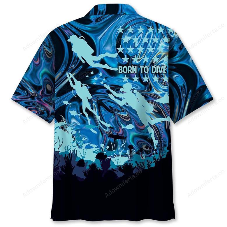 Born To Dive Hawaiian Shirt