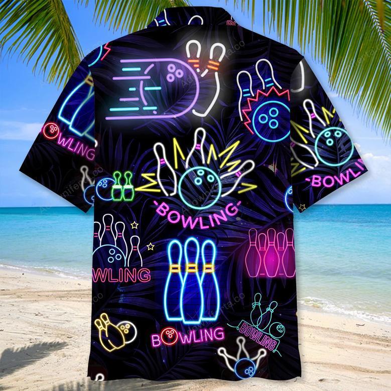 Bowling Neon Hawaiian Shirt