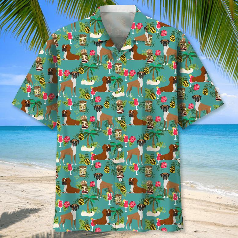 Boxer Hawaiian Beach Hawaiian Shirt