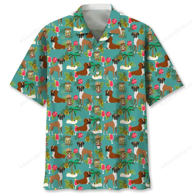 Boxer Hawaiian Beach Hawaiian Shirt