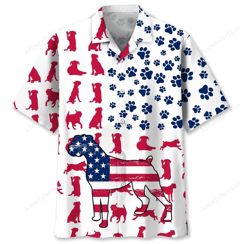 Boxer Usa Hawaiian Shirt