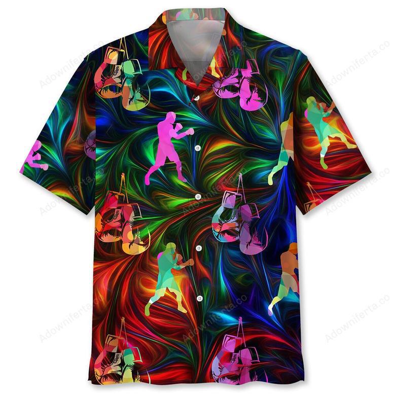 boxing color hawaiian shirt