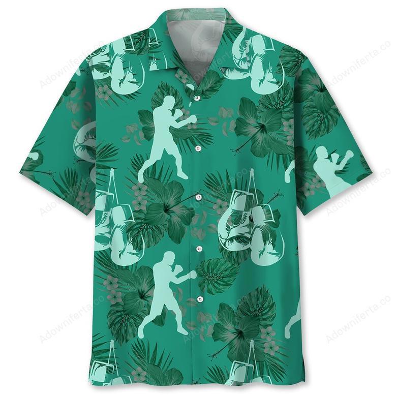 Boxing Kelly Green Hawaiian Shirt