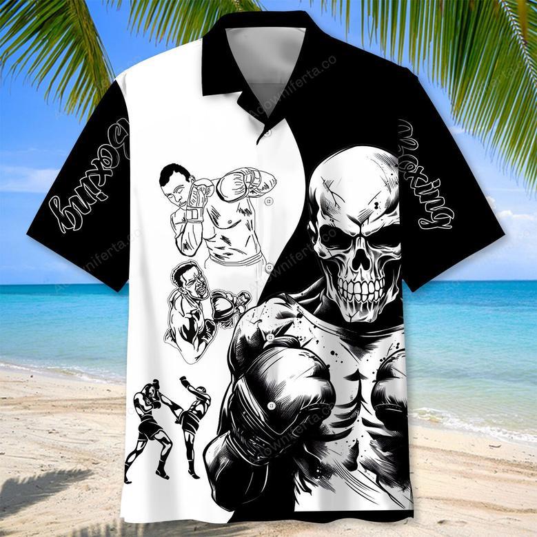 Boxing Skull Hawaiian Shirt