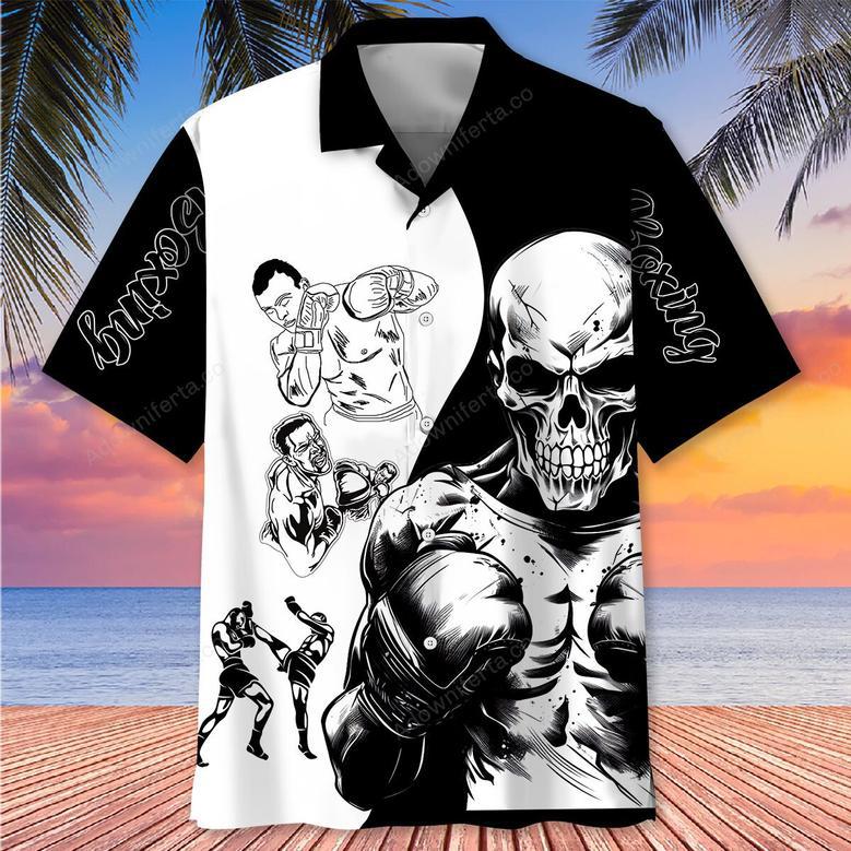 Boxing Skull Hawaiian Shirt