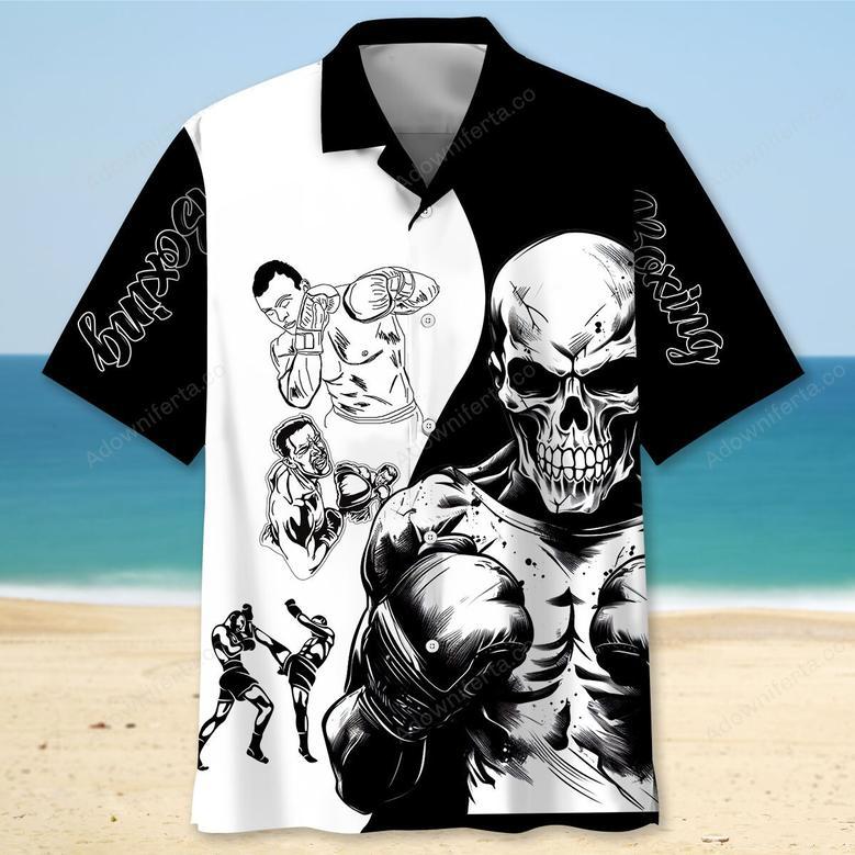 Boxing Skull Hawaiian Shirt