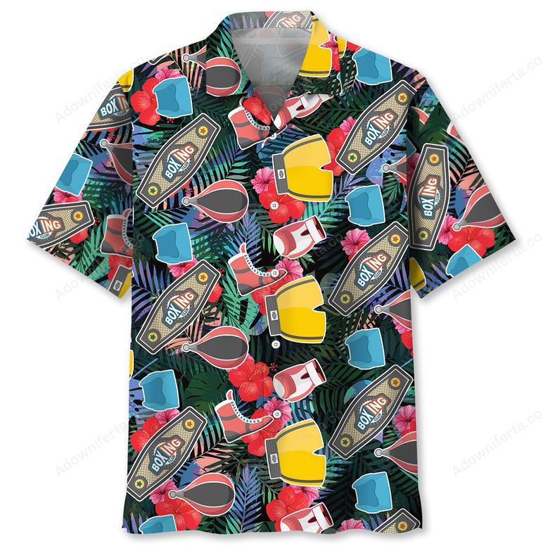 Boxing Tropical Hawaiian Shirt