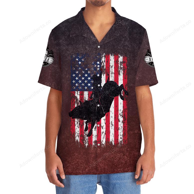 Bull Riding Usa Hawaiian Shirt