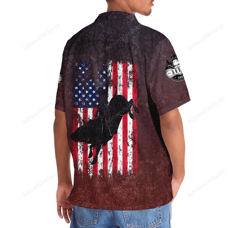 Bull Riding Usa Hawaiian Shirt