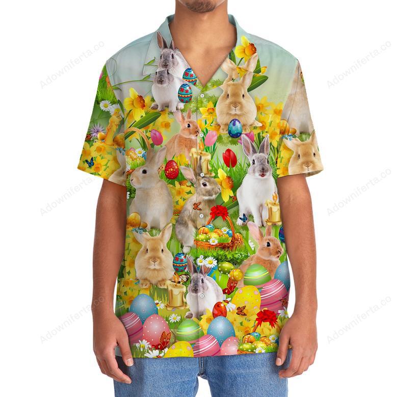 Bunny Easter Hawaiian Shirt Men