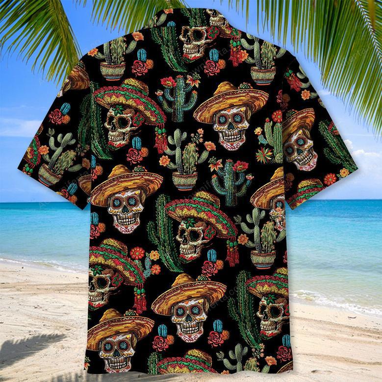 Cactus Skull Hawaiian Shirt