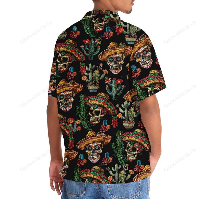 Cactus Skull Hawaiian Shirt