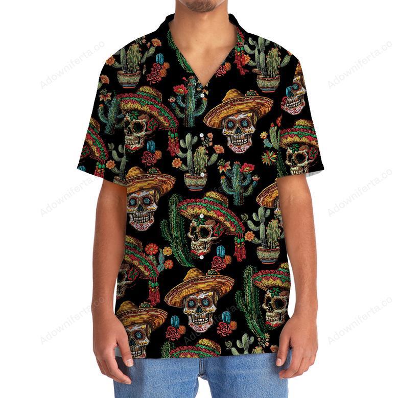 Cactus Skull Hawaiian Shirt