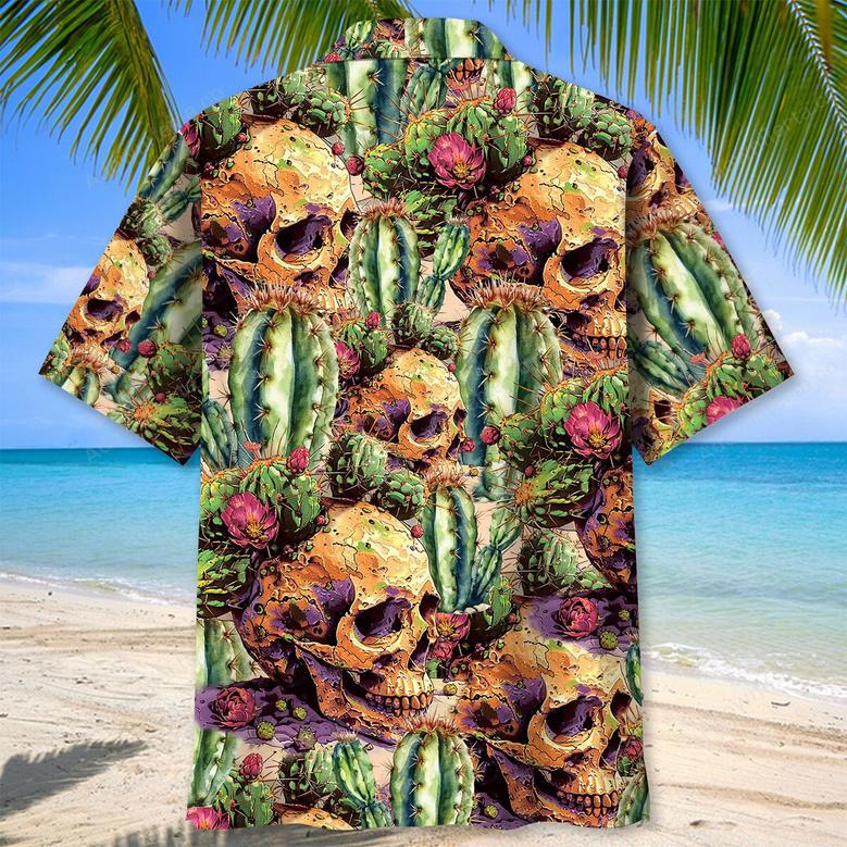 Cactus Skull Vintage Hawaiian Shirt