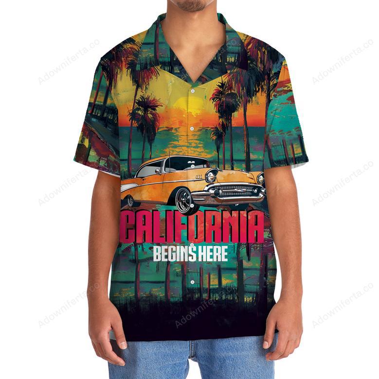 California Begins Here Hawaiian Shirt