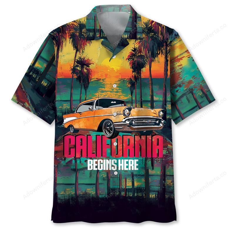 California Begins Here Hawaiian Shirt